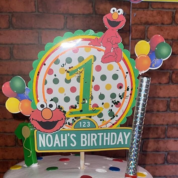 Custom 3D Layered Cardstock Cake Topper
