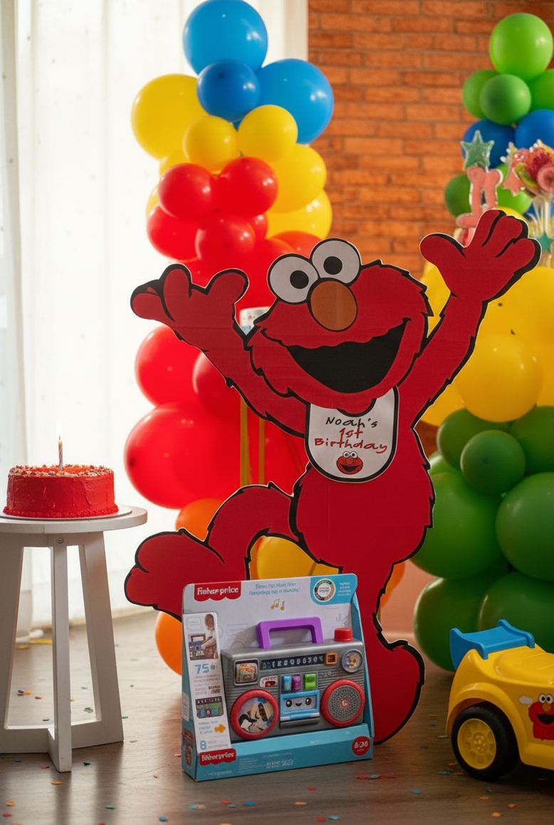 Enorme recorte de dibujos animados en 3D colorido