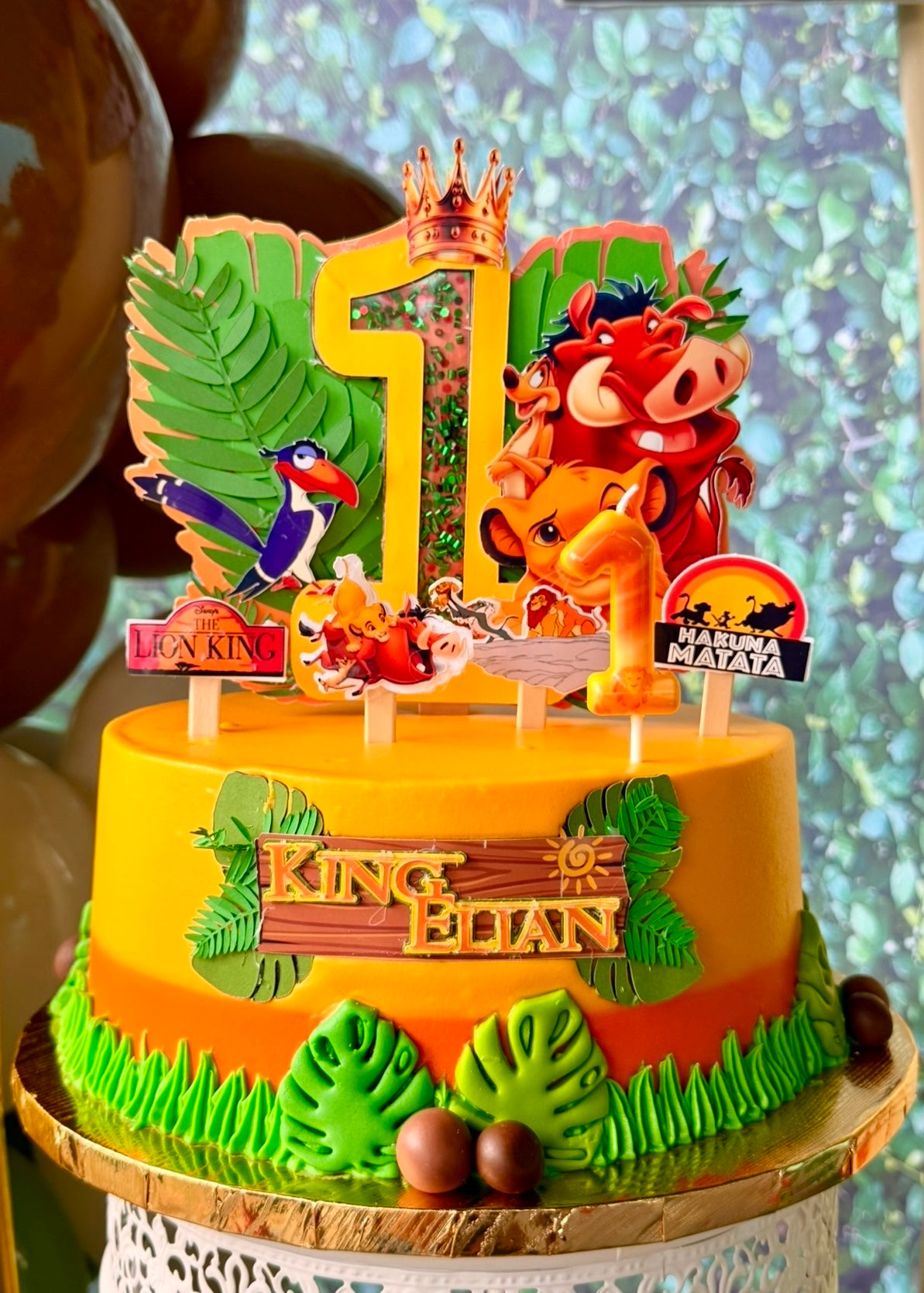 Custom 3D Layered Cardstock Cake Topper
