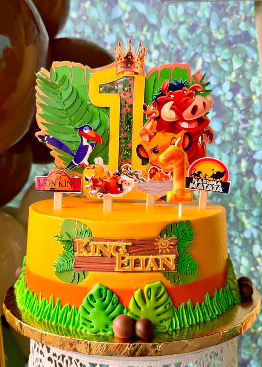 Custom 3D Layered Cardstock Cake Topper